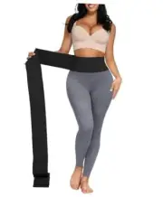 Waist Trainer for Women Snatch Bandage Medium(23.5-47.5inch waist) A1-black