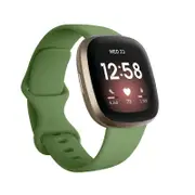 Fitbit Versa 3 4 Sense Sense 2 Smartwatch Soft Silicone Replacement Band Olive