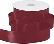 Gliberli Burgundy Satin Ribbon 1-1/2 inch X 100 Yards Fabric Large Ribbons for Gift Wrapping Bows Bouquet Sewing Craft Home Decor Hair Floral