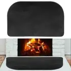 60x32'' Fireplace Mat, Thickened Fiberglass Fireproof Rug Fireplace Hearth Ma...