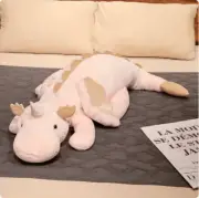 Soft Lying Dragon Plush Toy Big Fly Wings Dragons Dinosaur Pillow Pink 110cm