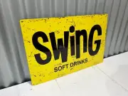SWING SOFT DRINKS METAL SIGN ADVERTISING 600 X 400 MM AUSTRALIAN MADE