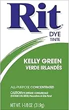 Rit Dye Fabric Powder Dye 31.9Gm (1.125 Oz) Kelly Green (0340195)