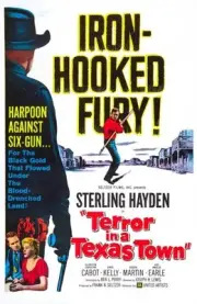 Terror In A Texas Town poster Sterling Hayden 1958 Old Film Movie Photo