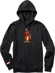 Primitive Iron Man Hoodie Medium Black