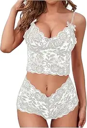 [Generic] Satin Chemise Medium Interesting Sexy Wrapping Women's Lace Suit Three-Point Sling Chest Underwear Womens Lingerie Set with Stockings Big Breast