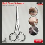 Mustache Nose Ear Beard Hair Remover Scissors Trimmer Safety Tip Stainless Steel