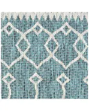 LR Home Contemporary Geometric Indoor/Outdoor Performance Area Rug