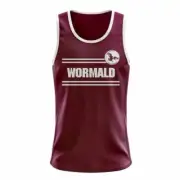 MANLY SEA EAGLES NRL RETRO HERITAGE TEAM LOGO MENS COTTON SINGLET TOP