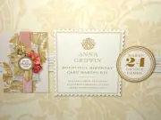 Anna Griffin Bountiful Birthday Card Making Kit All New FREE Shipping