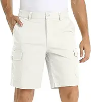 Mens Golf Dress Shorts with Pockets Stretch Lightweight Quick Dry Men's Flat Front Shorts for Work Casual