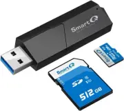 SmartQ C307 USB 3.0 SD Card Reader for Mac, Windows, Linux, PC, Laptop AU