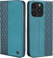 CXTCASE Case for iPhone 14 Pro, Shockproof PU Leather Flip Folio Cover with Card Slots, Magnetic Wallet Case for iPhone 14 Pro, Green