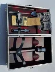 Vintage Ever Wear Portable Bar Kit Travel Set w/ transistor radio COMPLETE NEW!