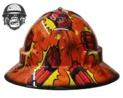 Custom Hydrographic Safety Hard Hat Mining DYNAMITE COMIC PRO CHOICE WIDE BRIM