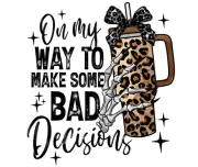 Making Bad Decisions, Mouse Pad, Sublimated, Personalize, Made to Order (mp27)
