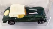 Vintage Majorette Morgan Plus 8 / #261 / Green / White Top / Made in France