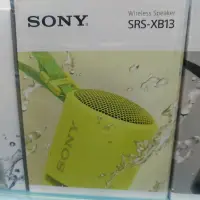 在飛比找蝦皮購物優惠-SONY SRS-XB13 可攜式防水無線藍牙喇叭台灣公司原