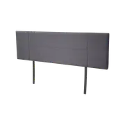 Linen Fabric King Bed Headboard Bedhead - Grey