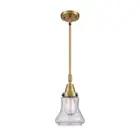 Innovations Bellmont 1 Light 6.5" Mini Pendant, BB/Seeded - 447-1S-BB-G194