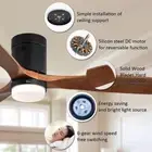 Sofucor Ceiling Fan With Lights 52 Inch Flush Mount Ceiling