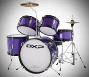 DXP TXJ5PL Junior 5 Piece Junior Acoustic Drum Kit Package