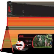 Easy Fit Premium Volleyball Set, Includes Adjustable Net and Ball - Extends from