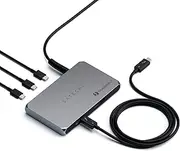 Satechi Thunderbolt 4 Slim Hub 5-in-1, TB4 Dock with Three Thunderbolt 4 Downstream Ports, 60W PD Charging, Single 8K/ Dual 4K Display, USB-A Data, DC Port for MacBook, Windows