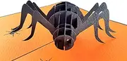 iGifts And Cards Halloween Scary Black Spider 3D Pop Up Greeting Card - Creepy, Fun, Half-Fold, Special Occasion, Trick or Treat, Kid, Unique, Haunted House, Magic, Awesome, Happy, Bug, Spooky, Web