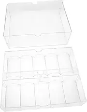 Poker Chips Organizer Case Poker Chips Container Small Item Storage Case Acrylic Chip Rack Chip Storage Tray