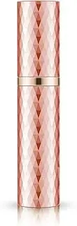 BRARIOS Refillable Portable Mini Perfume Atomizer for Travel, 5ml Luxury Empty Leakproof Pump Perfume Spray bottle Atomizer for Man and Woman (Z-Rose Gold)