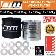 Gym Weight Plates Barbell Rubber Coated Home Gym Fractional Metric Olympic Lift