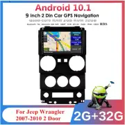 For 2007-2010 Jeep Wrangler 2-Door 9" Android 10.1 Radio Player Stereo Head Unit