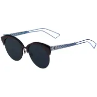 在飛比找momo購物網優惠-【Dior 迪奧】太陽眼鏡(暗紅+藍色)