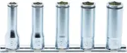 Yamashita Industrial Research Laboratory Koken 3/8 (9.5 mm) SQ. Nut Grip Deep Socket Rail Set, 5 Pieces, RS3350M/5