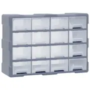 Multi-drawer Organiser with 16 Middle Drawers 52x16x37 cm vidaXL