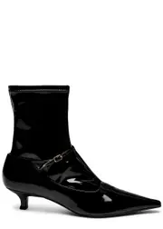 The Row Cyd 50 Patent Leather Ankle Boots - Black - 37 (IT37 / UK4) 37 (IT37 / UK4)