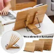 Bamboo Reading Desk Holder Study Bookstand Textbooks Adjustable Posting Rack