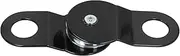 Snatch Block 8 Ton for Winch Ropes, Grapple Pulley Black, Double Power, Carbon Steel, ATV UTV Off Road Trailer Parts, Accepts 5/16in to 1/2in Cable