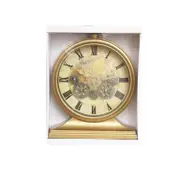 Decorative Round Shape Gold Glitter Design Analog Deco Wall Clock 27*31 cm