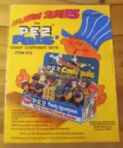 Pez Vintage Ad sheet Original 1976 PEZ PALS FOR Collectors Unique Chance