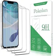 Pokolan 3 Pack Screen Protector for iPhone 16e 2025 Tempered Glass, 9H Hardness, Case Friendly, Anti Scratch, Bubble Free, Easy to Install