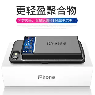 漢尼蘋果6背夾式充電寶iphonex電池7plus專用8X便攜6s手機殼器超薄沖大容量背甲正品小巧移動電源sp無線快充