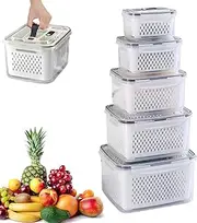 Clear Fridge Organizer Bins - Portable Outdoor Picnic Box, Picnic Box for Vegetable Storage | Multi Functional Integrated Storage Container