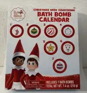Elf On The Shelf Christmas Week Countdown Scented Bath Bomb Advent Calendar