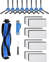 Replacement Parts Compatible with Eufy RoboVac 11S, RoboVac 30, RoboVac 30C, RoboVac 15C,RoboVac 12, RoboVac 35C Accessory Robotic Vacuum Cleaner Filters, Side Brushes, 1 rolling brush,8 side brushes,8 filters
