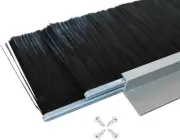 4 Sets Dual-Layer Garage Door Brush Sweep Seal - Retsun 2.5"+0.91" Roll Up Do...