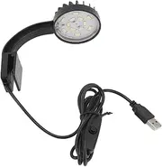 High Brightness LED Aquarium Light - Adjustable Clip-On Fish Tank Light for 37L Aquariums, Energy Efficient and Durable Lighting Solution