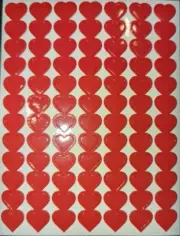 Valentine's Day Stickers Scrap booking Valentines Day red hearts