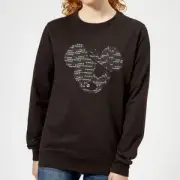 Danger Mouse Word Face Women's Sweatshirt - Black